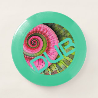 Dubman Designs:Pink and Green Fibonacci DUBMAN Wham-O Frisbee