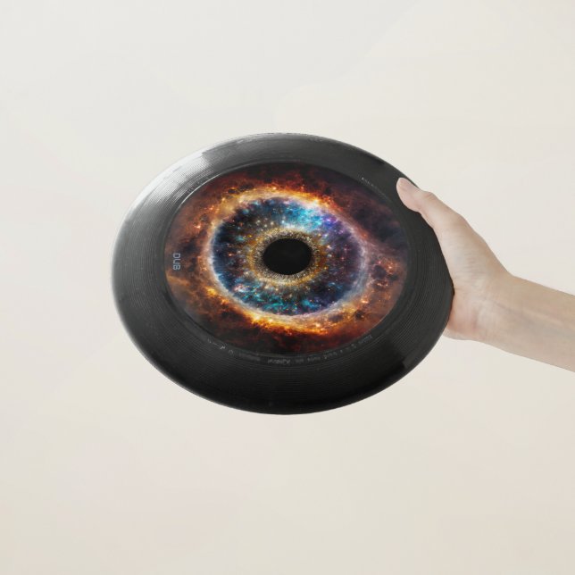 Dubman Designs: Universal Eye, Celestial Galaxy Wham-O Frisbee (In Hand)