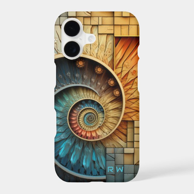 Dubman Does Design: Glowing Fibonacci Sequence Case-Mate iPhone Case (Back)