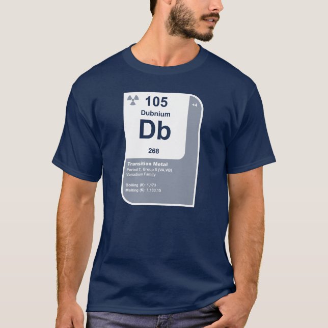 Dubnium (Db) T-Shirt (Front)