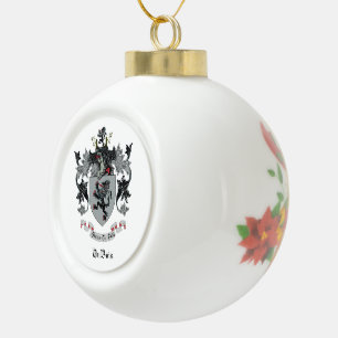 DuBois Family Crest Ceramic Ornament