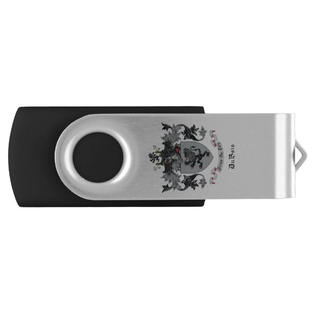 DuBois Family Crest USB Swivel Flash Drive (Front)
