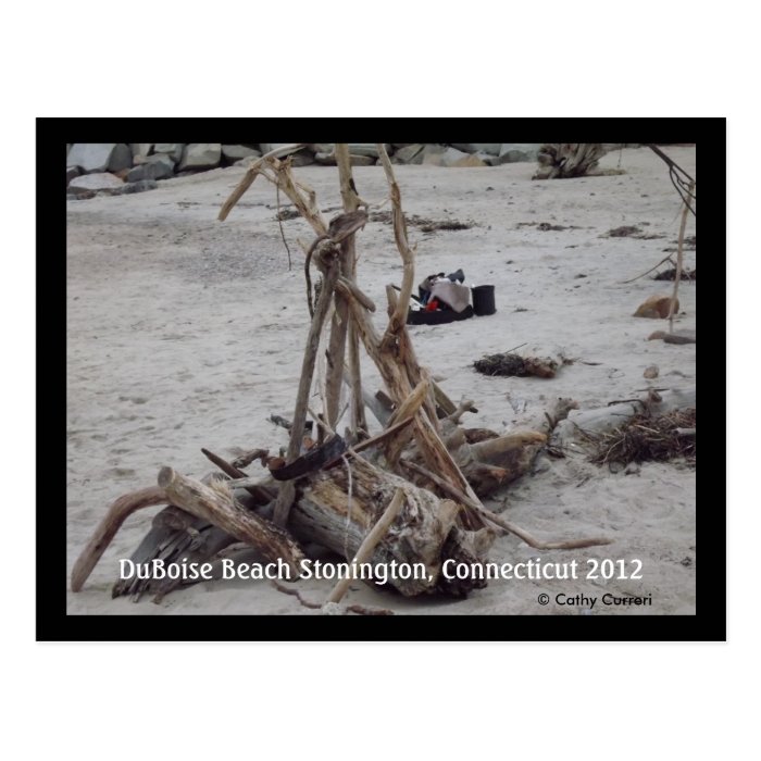 DuBoise Beach Stonington Ct After Hurricane Sandy Postcard