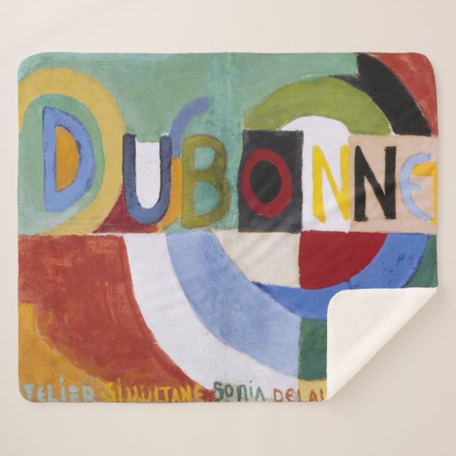 Dubonnet | Sonia Delaunay | Sherpa Blanket (Front (Horizontal))