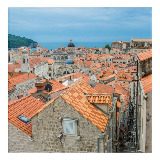 Dubrovnik city center acrylic print (Front)