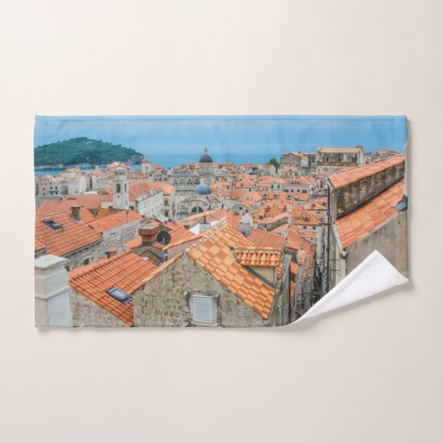 Dubrovnik city center hand towel 