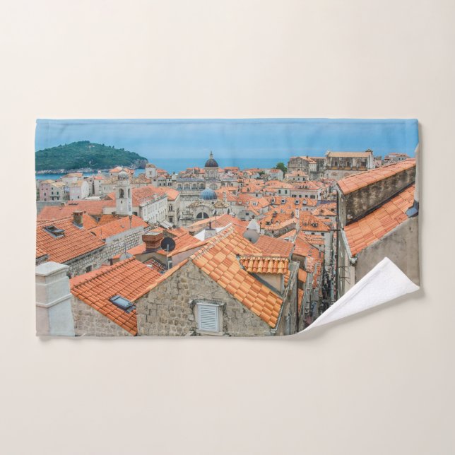 Dubrovnik city center hand towel  (Hand Towel)