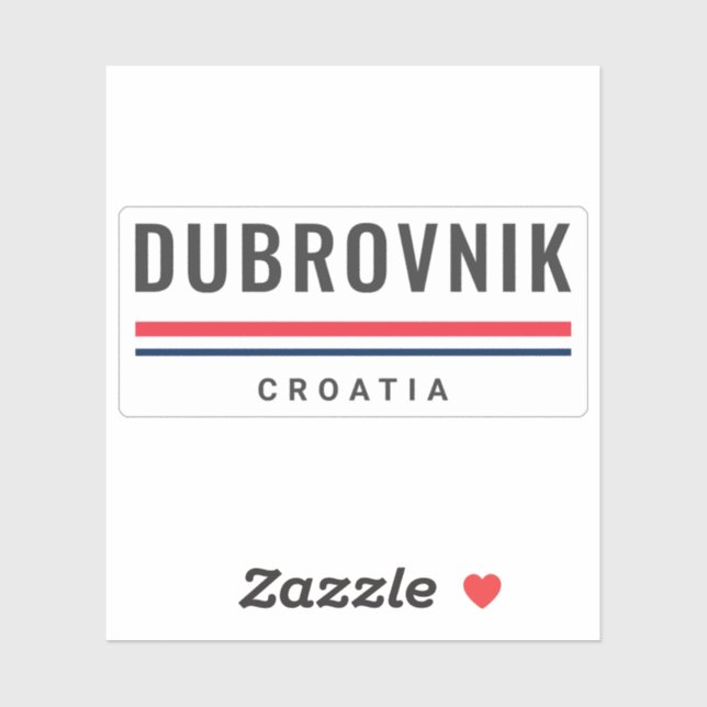 Dubrovnik City Croatia Sticker (Sheet)