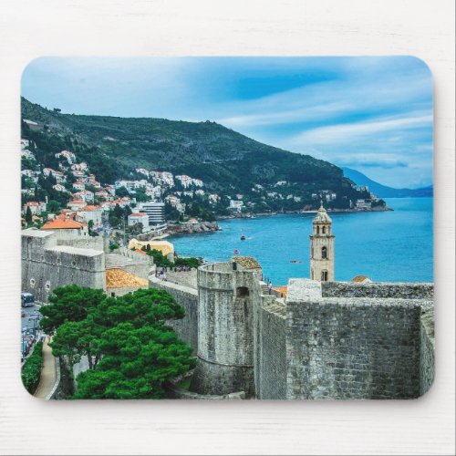 Dubrovnik city wall mouse pad