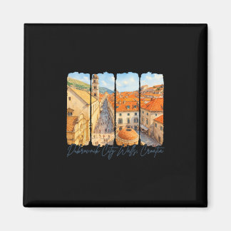 Dubrovnik City Walls Croatia Travel Brushstroke So Magnet