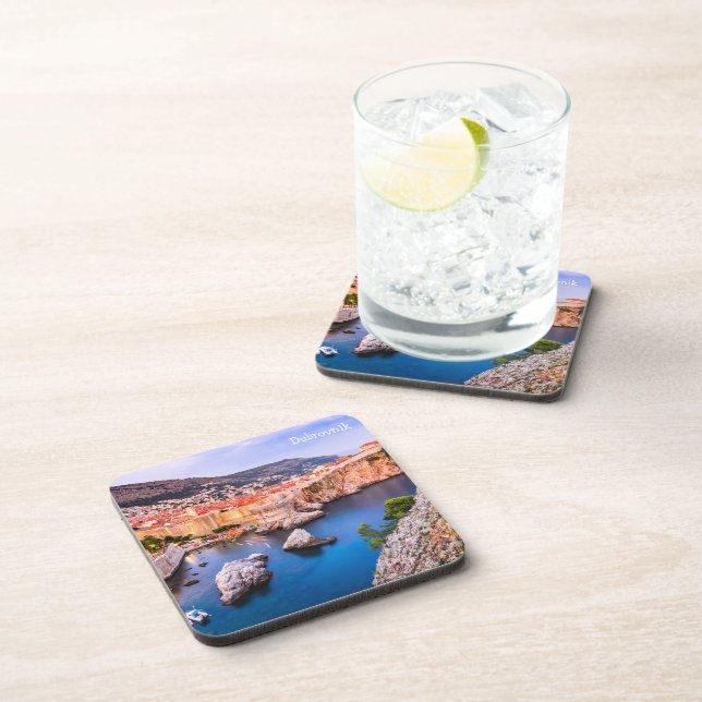 Dubrovnik Croatia Beverage Coaster (Right Side)