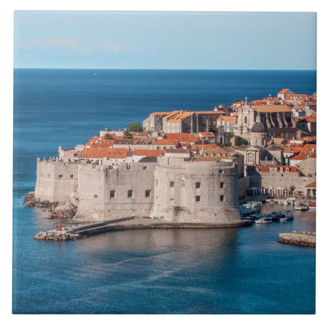Dubrovnik, Croatia Ceramic Tile (Front)