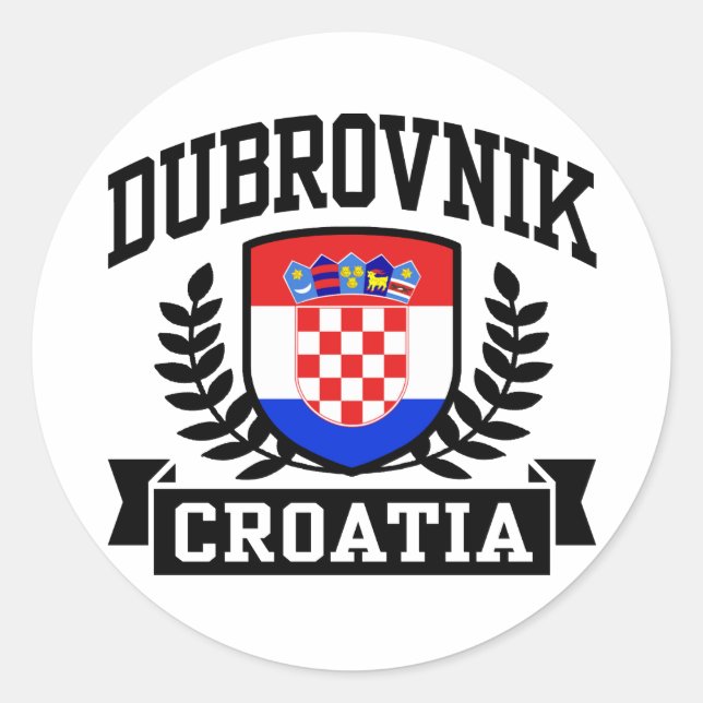 Dubrovnik Croatia Classic Round Sticker (Front)