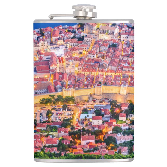 Dubrovnik Croatia Flask (Front)