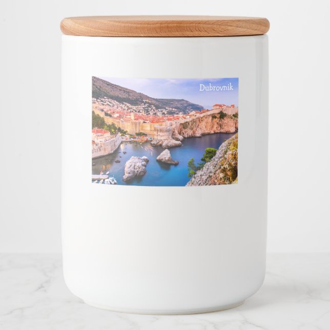 Dubrovnik Croatia Food Label (Front)