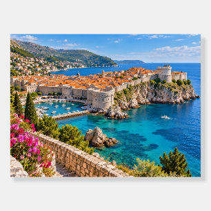 Dubrovnik Croatia Historic Coastal City Foam Board