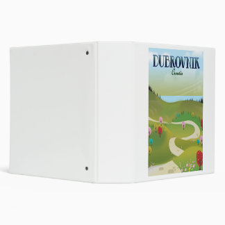 dubrovnik croatia landscape poster. 3 ring binder