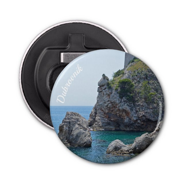 Dubrovnik Croatia Rocks Holiday Bottle Opener (Front)