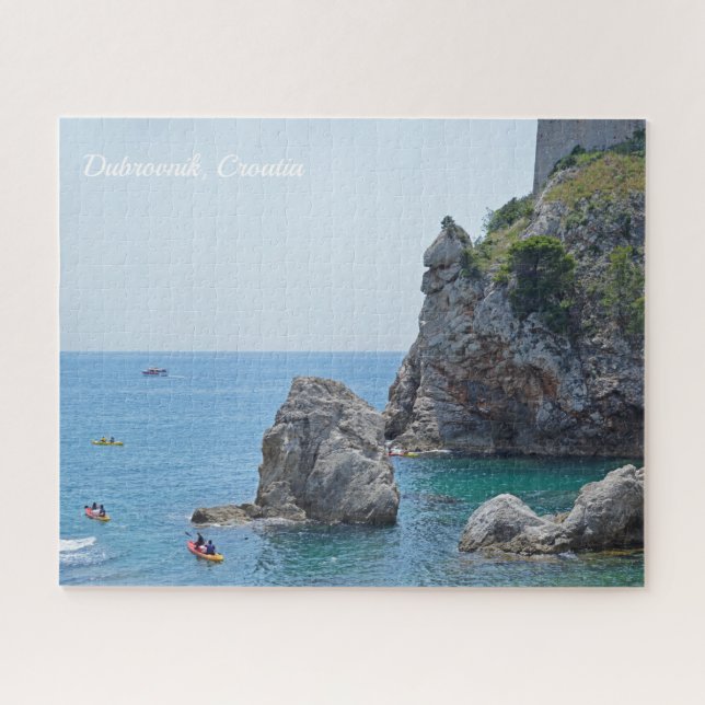 Dubrovnik Croatia Rocks Holiday Jigsaw Puzzle (Horizontal)