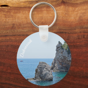 Dubrovnik Croatia Rocks Holiday Keychain