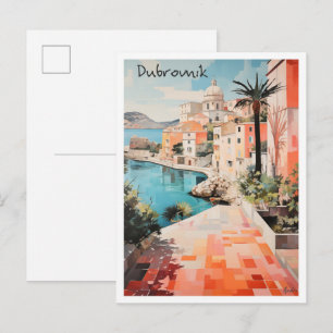 Dubrovnik Croatia Travel  Postcard