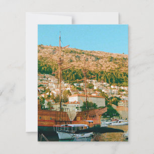 Dubrovnik Croatia Travel RSVP Card