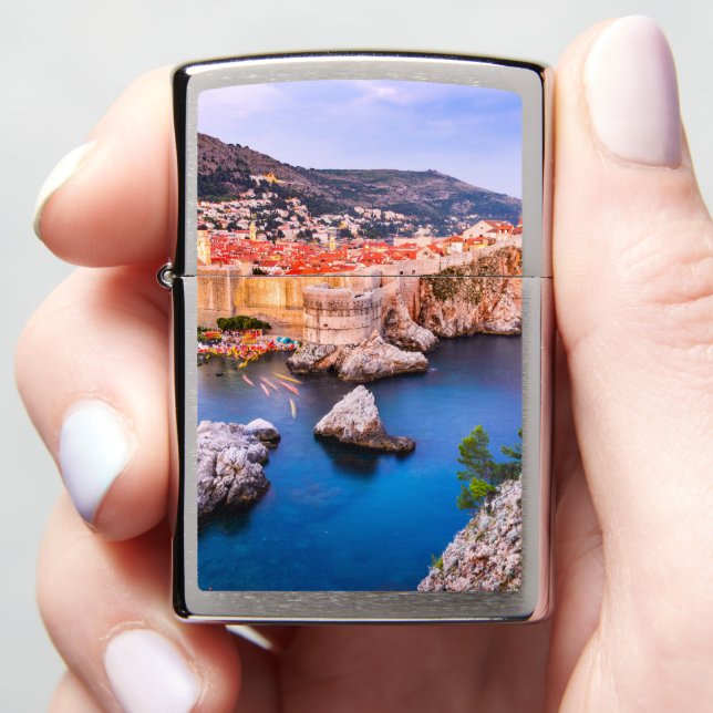 Dubrovnik Croatia Zippo Lighter (In Hand)