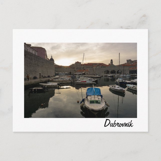 Dubrovnik Harbor Postcard (Front)