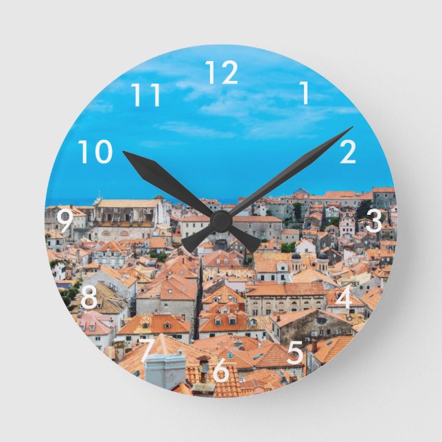 Dubrovnik historic center round clock (Front)