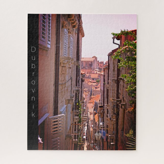Dubrovnik Inside the Old City Walls III Jigsaw Puzzle (Vertical)