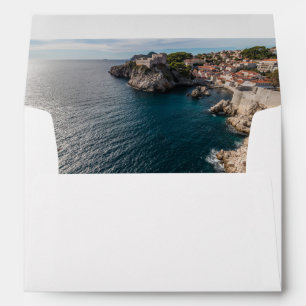 Dubrovnik Invitation Envelope with Return Address