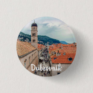 Dubrovnik main street, Croatia Button