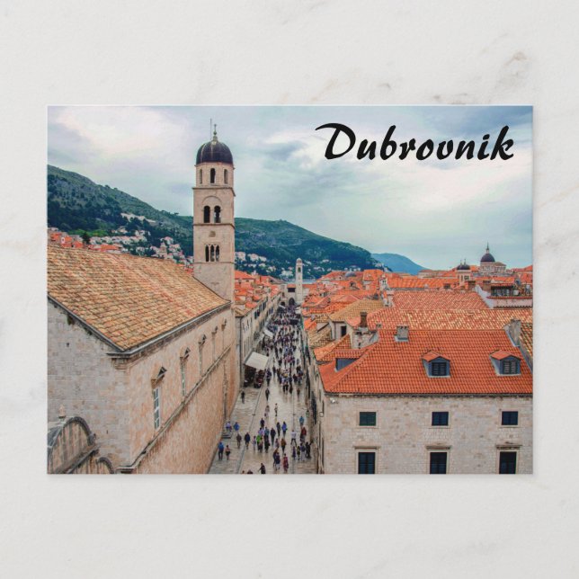 Dubrovnik main street, Croatia Postcard (Front)