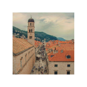 Dubrovnik main street, Croatia Wood Wall Art