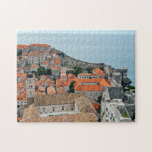 Dubrovnik Old Town roofs and walls _ Croatia Jigsaw Puzzle