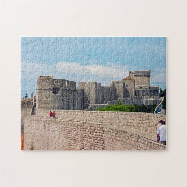 Dubrovnik Old Town walls - Dalmatia, Croatia Jigsaw Puzzle (Horizontal)
