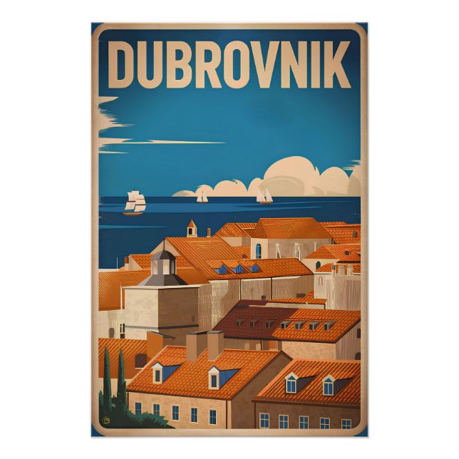 Dubrovnik vintage poster (Front)