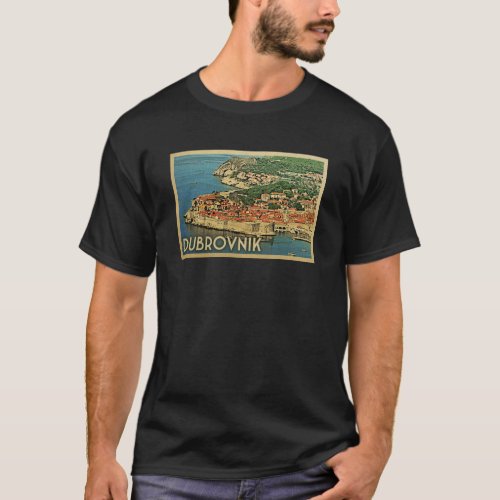 Dubrovnik Vintage Travel T_shirt