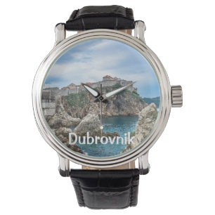 Dubrovnik walls view from sea watch