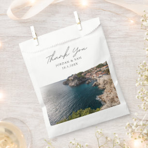 Dubrovnik Wedding Favor Croatian Thank You Photo Bag