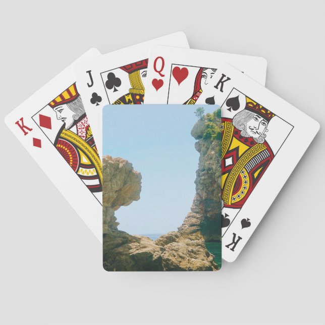 Dubrovnik West Harbour and Pier  Poker Cards (Back)