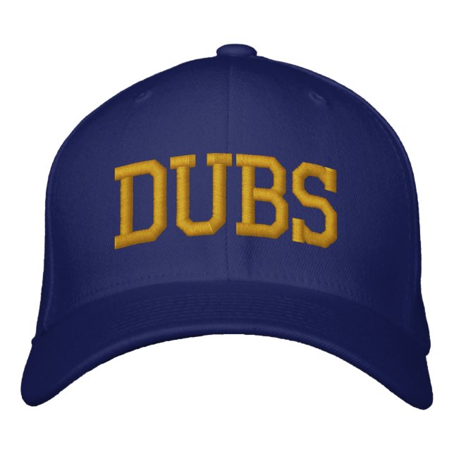 "DUBS" Baseball Cap - Blue and Gold (Front)