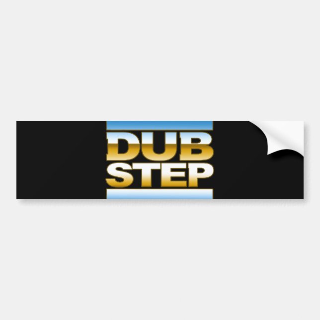 DUBSTEP chrome logo Bumper Sticker (Front)