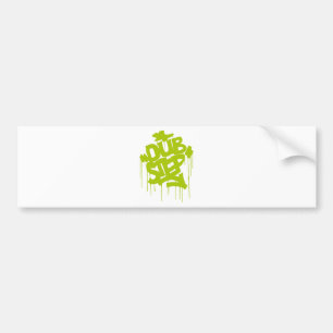 Dubstep FatCap Lime Bumper Sticker