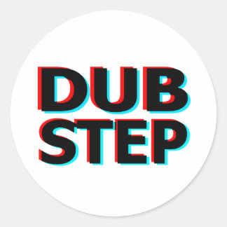 Dubstep Filthy dub step bass techno wobble Classic Round Sticker