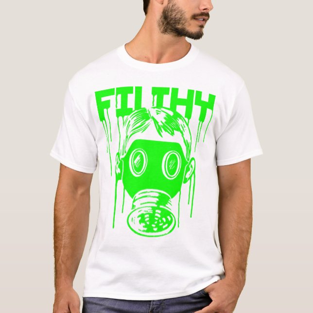 Dubstep Filthy Gas Mask T-Shirt (Front)