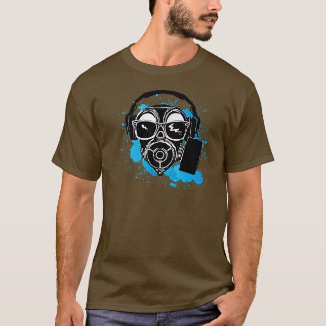 Dubstep Gasmask T-Shirt (Front)