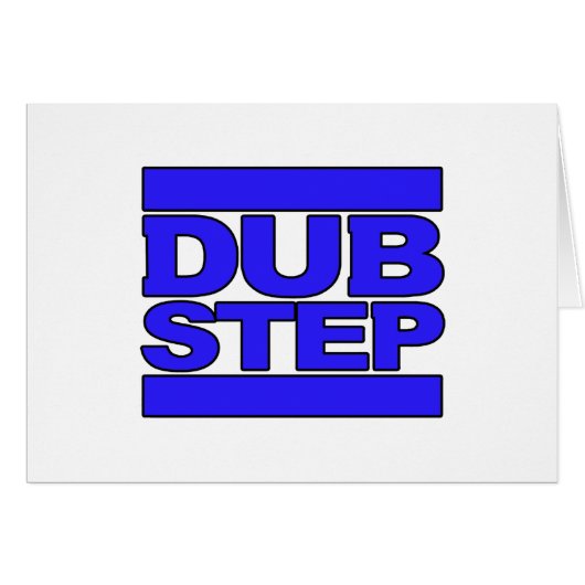 DUBSTEP Logo blue Cards (Front Horizontal)