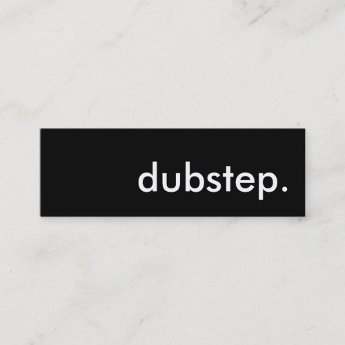 dubstep. business card templates