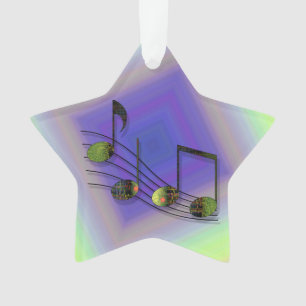 Dubstep Notes Acrylic Ornament